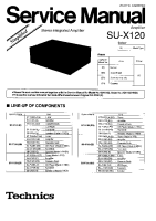 Technics - SUX-120 - Service manual 